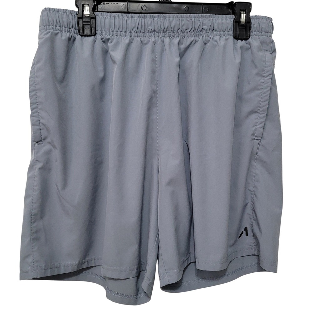 Avia Athletic Shorts Men XL Gray Qwick-Dry Training Gym Workout Lightweight